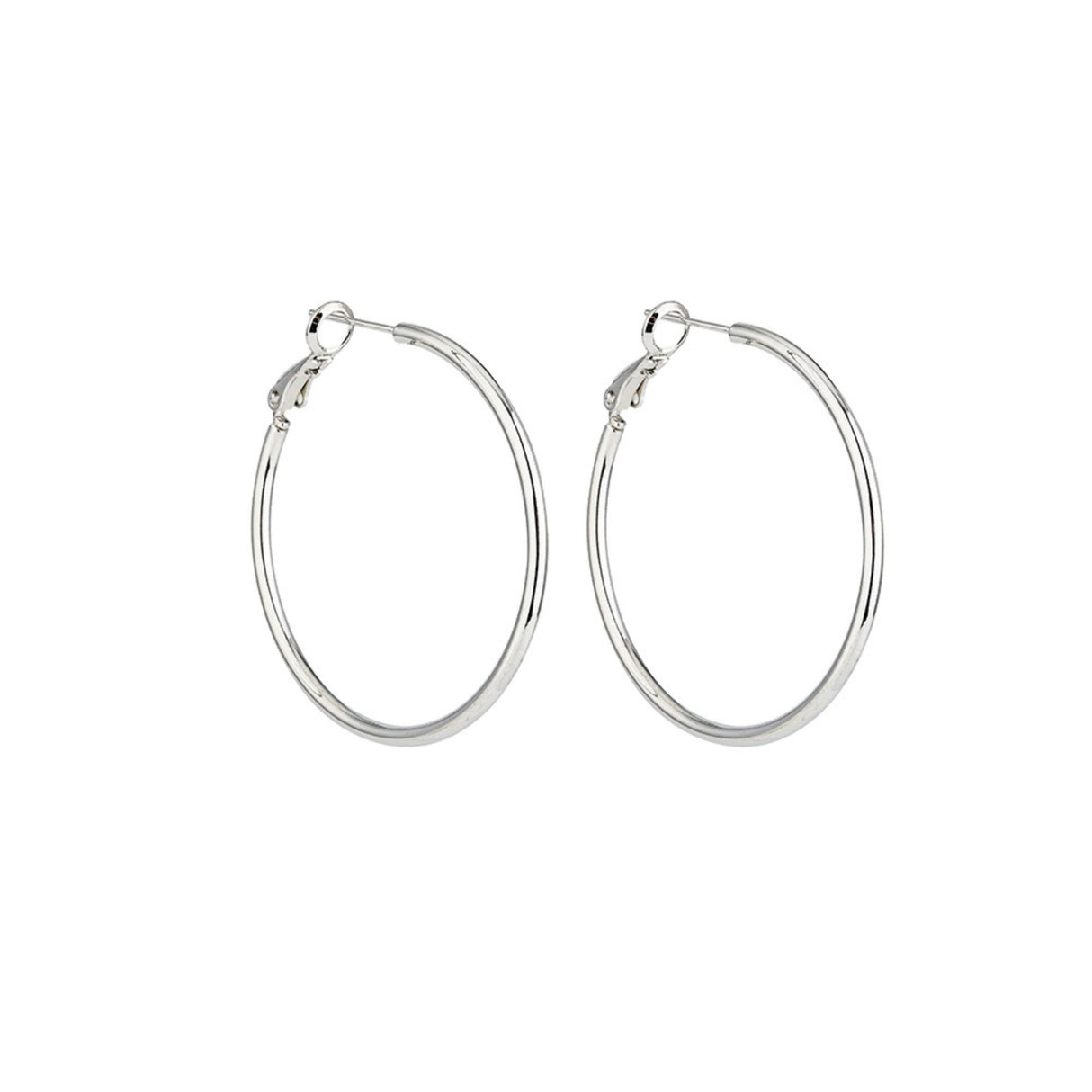 Aloooha Lightweight Surgical Stainless Steel Hoop Earring for Women, Silver Hoop Earrings for women,925 Sterling Silver Post Hypoallergenic, Daily Wear Versatile Hoops (3 Pairs(30/40/50mm))