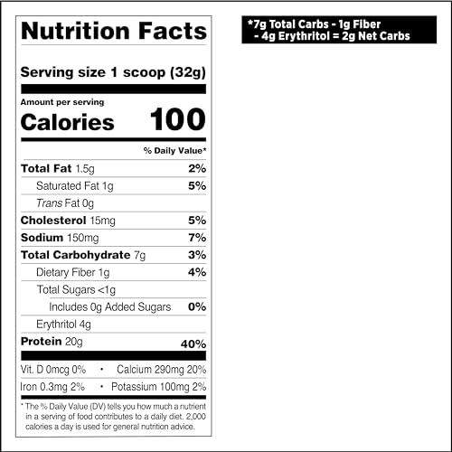 Quest Nutrition Cookies & Cream Protein Powder, 20g Protein, 1g Sugar, Low Carb, Gluten Free, 1.6 Pound, 24 Servings