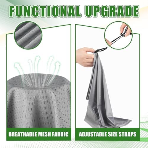 Geyoga 3 Pcs Adjustable Cooling Neck Gaiter Breathable Balaclava Neck Mask Strap Mesh Sun Scarf for Summer Sports Cycling