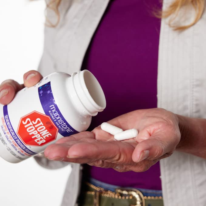 Stone Stopper Capsules, Kidney Stone Prevention, Calcium Oxalate Protector, Alkali Citrate Support Supplement, Developed by Urologists to Support Kidney Health, 60 Day Supply (240 Count)