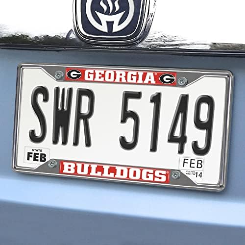 FANMATS NCAA Unisex-Adult Chrome Metal License Plate Frame