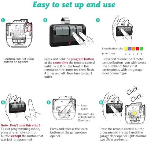 3 Replacement for Liftmaster Chamberlain Sears Craftsman 893MAX Garage Door Opener Remote 3 Pack