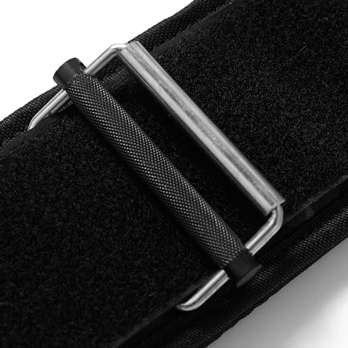 Gymreapers Quick Locking Weightlifting Belt for Bodybuilding, Powerlifting, Cross Training - 4 Inch Neoprene with Metal Buckle - Adjustable Olympic Lifting Back Support