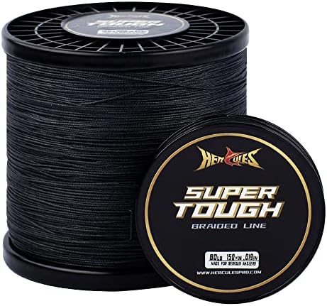 HERCULES Super Tough Braided Fishing Line 4 Strands / 8 Strands, 4lb - 160lb Braid Lines, 150/300/500/1000 Yards for Saltwater