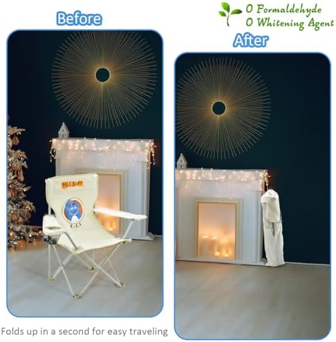 Kids Beach Folding Camping Chair - Kids Camping Chair with Outdoor Umbrella - Lightweight and Sturdy - for Beach Outdoor Camping Picnic (Blue)