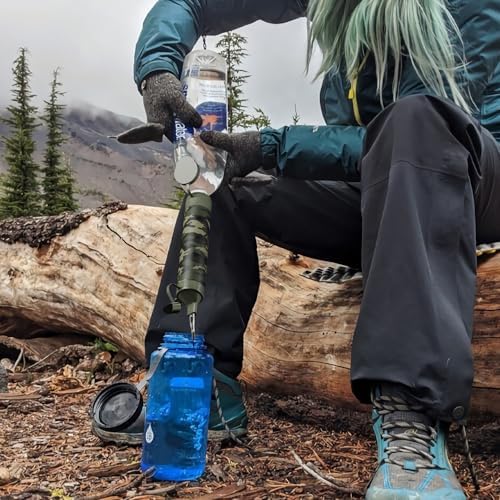 Membrane Solutions Straw Water Filter, Survival Filtration Portable Gear, Emergency Preparedness, Supply for Drinking Hiking Camping Travel Hunting Fishing Team Family Outing