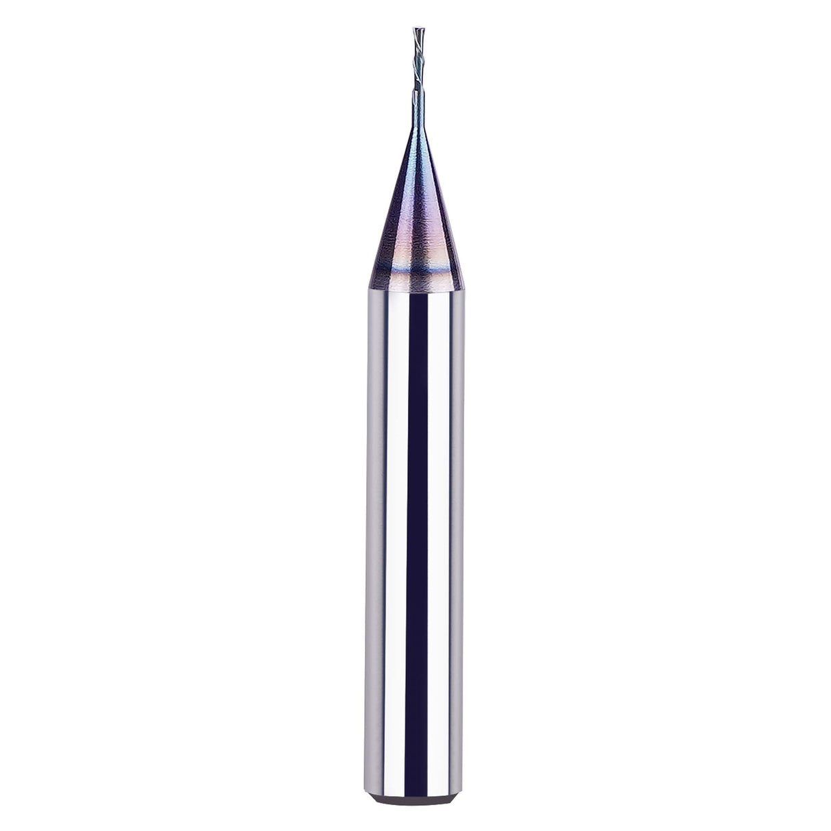 SpeTool 1/32 Down Cut CNC Router Bits 1/4 Inch Shank with TAC Long Life Coated , Solid Carbide Spiral End Mill Plunge Cut for Wood Engraving Carving