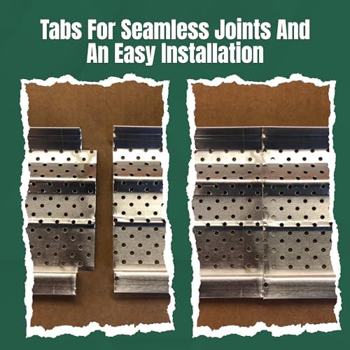 A-M Gutter Guard - Heavy Duty Lifetime Quality Aluminum Leaf & Debris Protection for 5-inch and 6-inch (6 Inch-50 Feet, Mill Finish) - Made in The USA