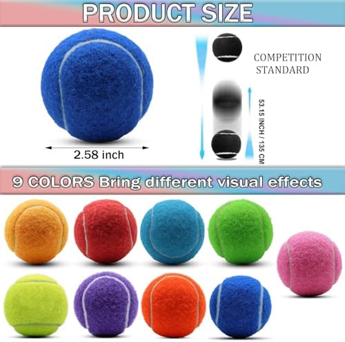 Tennis Balls, 20 Pack Training Tennis Balls,High Elasticity Practice Tennis for Beginner, Exercise Playing Balls for Pet Dog