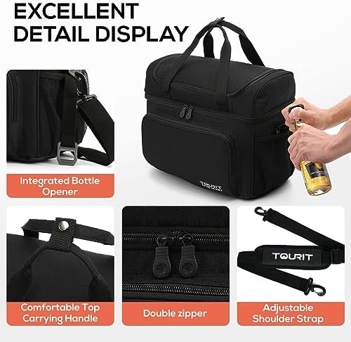 TOURIT Insulated Cooler Bag 30/36-Can Soft Sided Lunch Cooler 22/28L for Men Women to Travel, Picnic, Camping, Beach, Work
