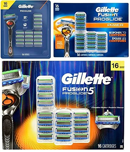 Gillette Fusion5 ProGlide Men's Razor Blade Refills, Pack of 16 Cartridges (packaging may vary)