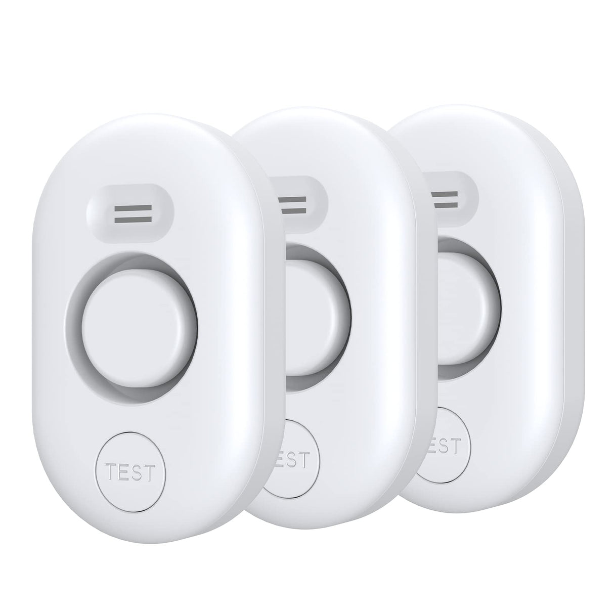 Water Leak Detector Sensor Alarm: Home Water Flooding Monitor Smart Sink Overflow Monitoring Adjustable Wet Moisture Alert Pipe Leakage Drip Detection Warning for Basement Floor 3Pack