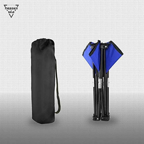 Forbidden Road Camping Stool Portable Footrest for Hiking Fishing Backpacking Beach Travel - Capacity 220lbs (Blue, 14.17 * 11.8 inch)