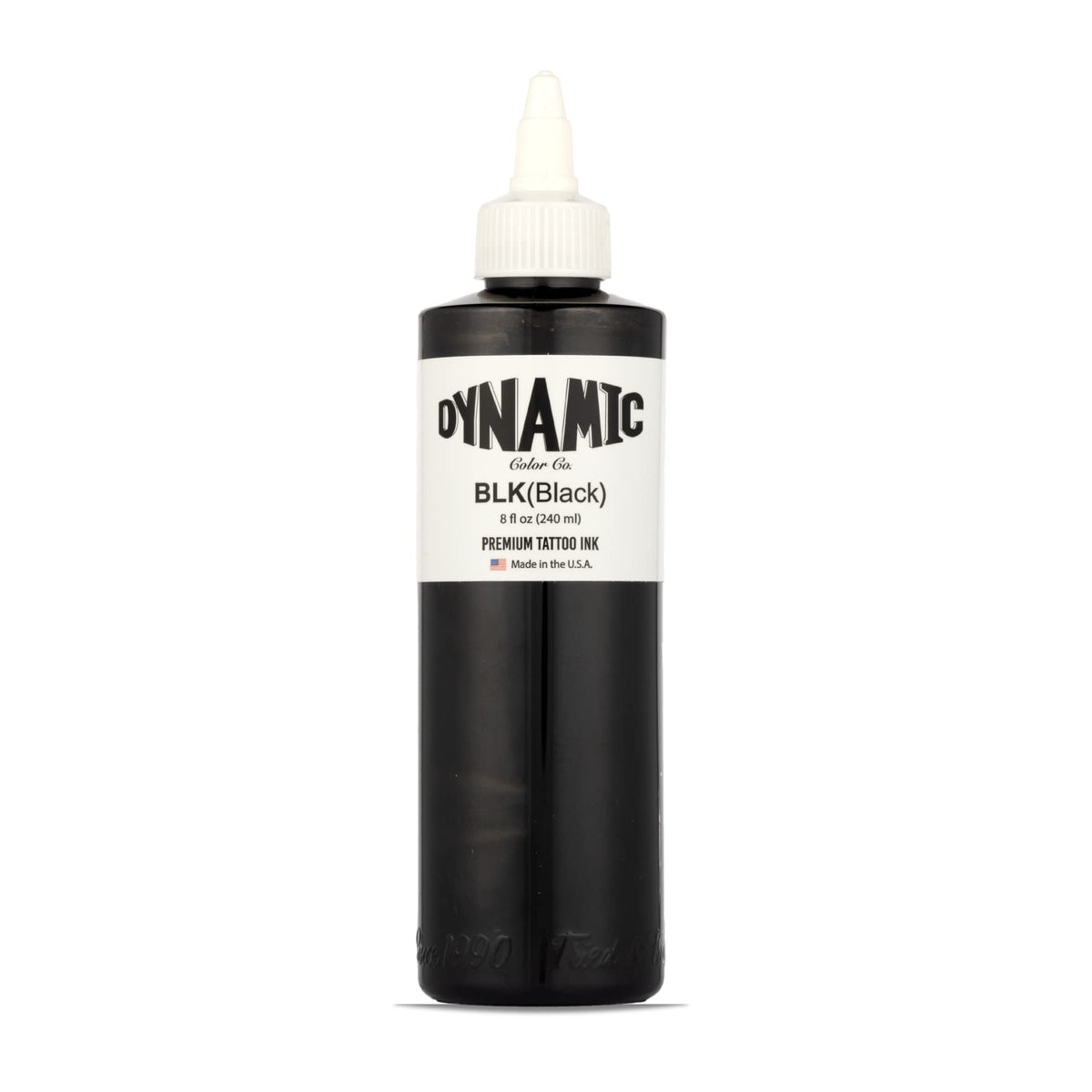 Dynamic Color Black Tattoo Ink, Made in USA Since 1990, 8 oz