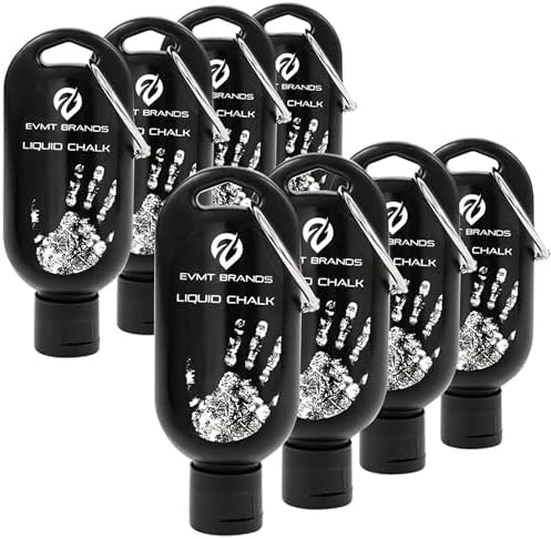 Liquid Chalk, Mess Free Gym Chalk for Weightlifting, Gymnastics, Rock Climbing, Dancing, and Lifting. Sweat Resistant and Long Lasting for Stronger Hand Grip. Package May Vary.