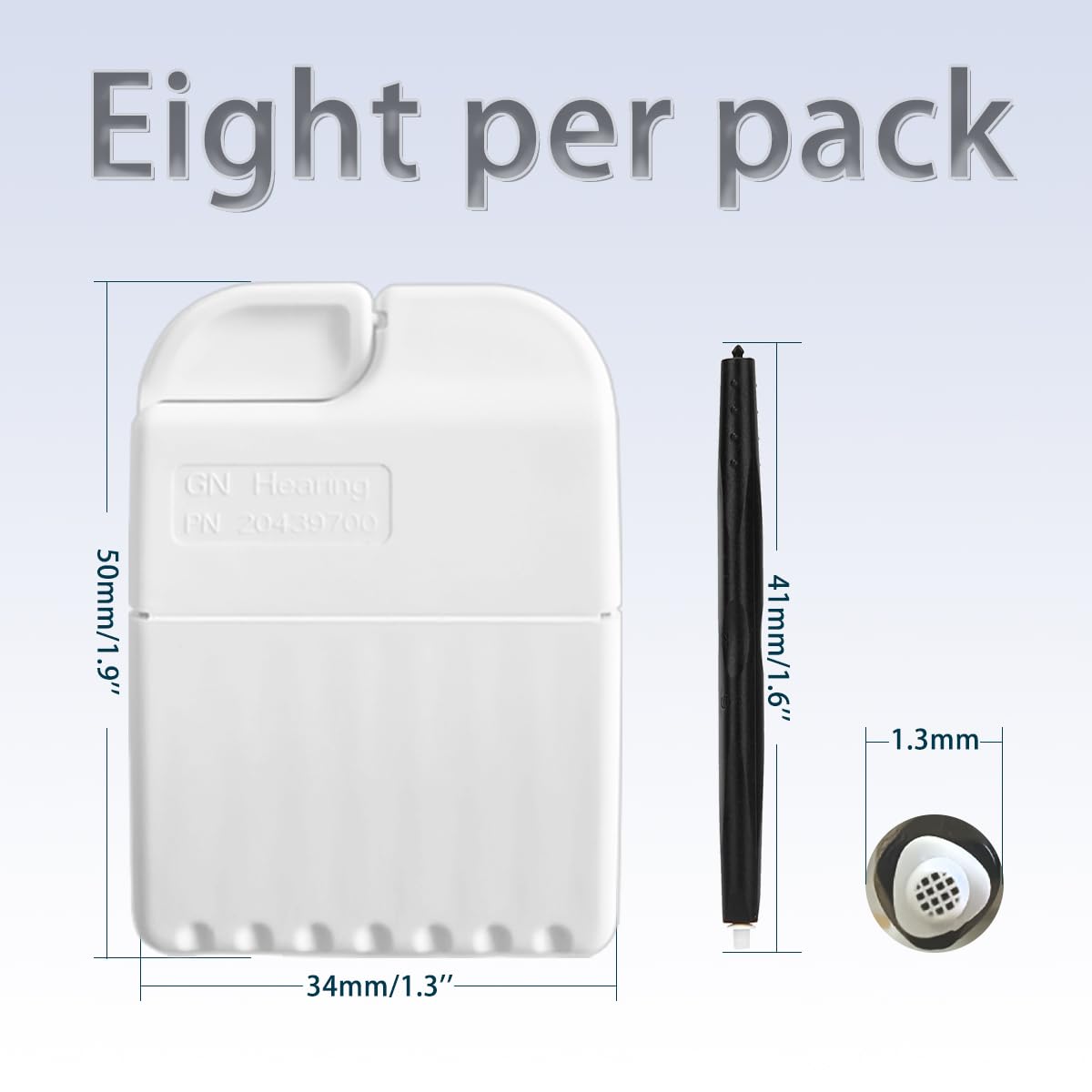 GN Cerustop Wax Guards PN 20439700 Filters for Resound/phonak/Unitron/Resound/Beltone/Widex Heaing Aids with Cleaning Brush Tools Kit and Carry Case-3packs