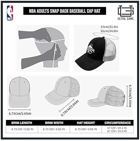 Ultra Game Men's Adults Twill Snap Back Ultimate Baseball Cap Hat