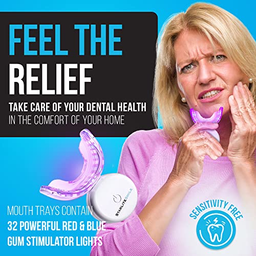 Starlite Smile Gum Light, 32 LED Red & Blue Light Gum Light That Also Helps with Teeth Whitening at Home, Teeth Whitening Accelerator