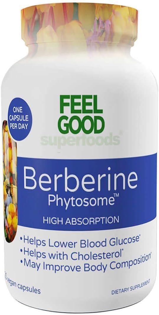 Feel Good Superfoods Berberine Phytosome, 120 Vegan Capsules