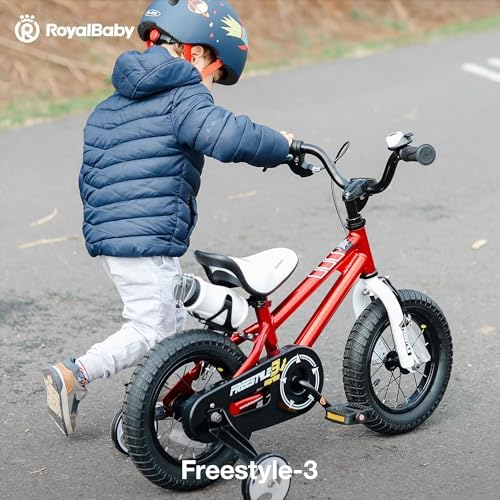 RoyalBaby Kids Bike EZ Freestyle Training Free Balance to Pedal Easy Learning Bicycle, 12-18 Inch for Toddlers to Big Kids