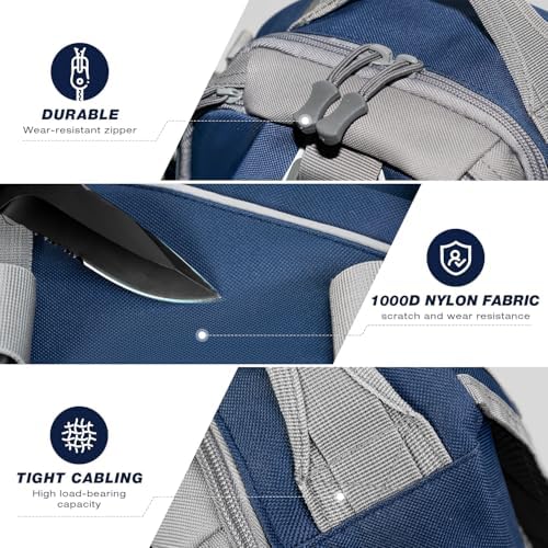 Ghosthorn Fishing Backpack with Rod Holder - Tackle Sling Bag - Fly Fishing Gifts for Men and Women