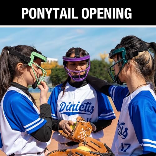 Dinictis Softball Face Mask, Lightweight, Comfortable, with Wide Field Vision, Durable and Safe Face Guards, Premium Protective Softball Fielder's Mask
