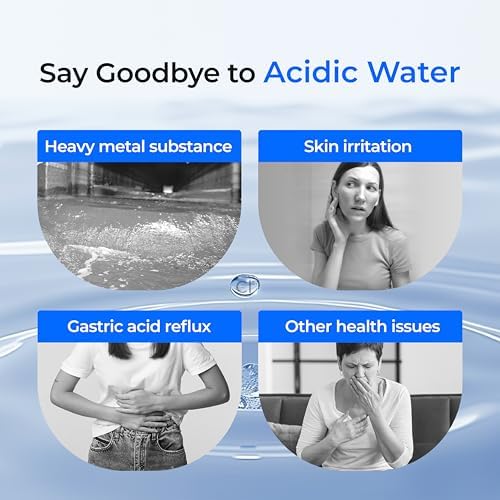 Waterdrop Alkaline DA97-17376B Water Filter, Enhances pH, Replacement for HAF-QIN/EXP, DA97-08006C, RF28R7201SR, RF28R7351SG, WD-F45-AL, 3 Filters