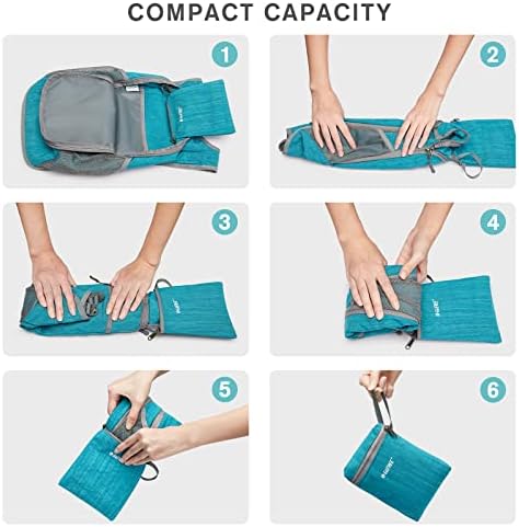 G4Free 10L/15L Hiking Backpack Lightweight Packable Hiking Daypack Small Travel Outdoor Foldable Shoulder Bag