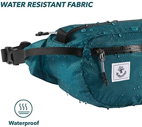 4Monster Hiking Waist Packs Portable,Water Resistant Fanny Bag with Adjustable Strap,Lightweight Crossbody Chest Bag Slim Bag
