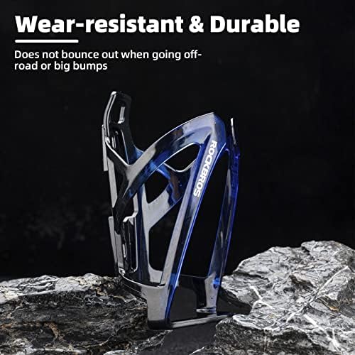 ROCKBROS Bike Water Bottle Holder Ultra-Light Bicycle Bottle Cages with Screws Tool, Universal Bike Cup Holder for Road MTB Mountain Bikes Cycling Accessories(2 Pack)