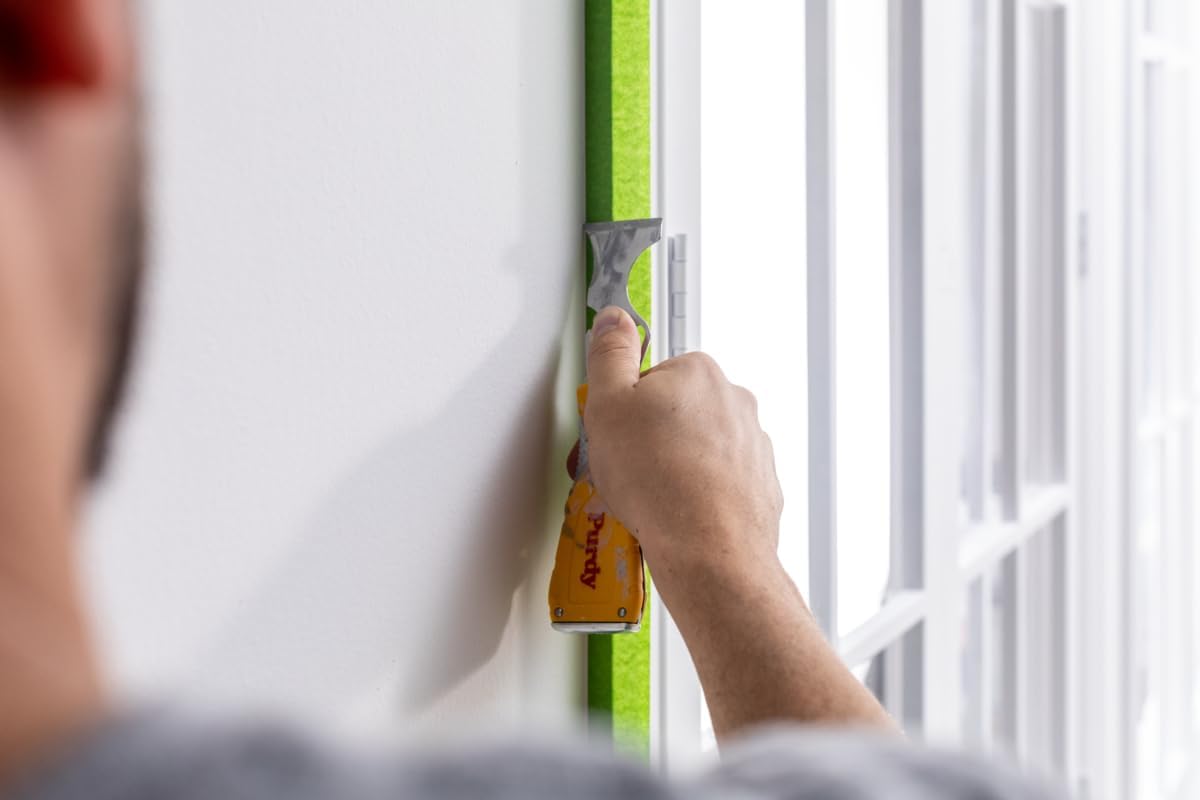 FrogTape Multi-Surface Masking Tape for Painting 36mm x 55m, Decorators Tape, Painters Masking Tape for Indoor Painting & Decorating - Pack of 2