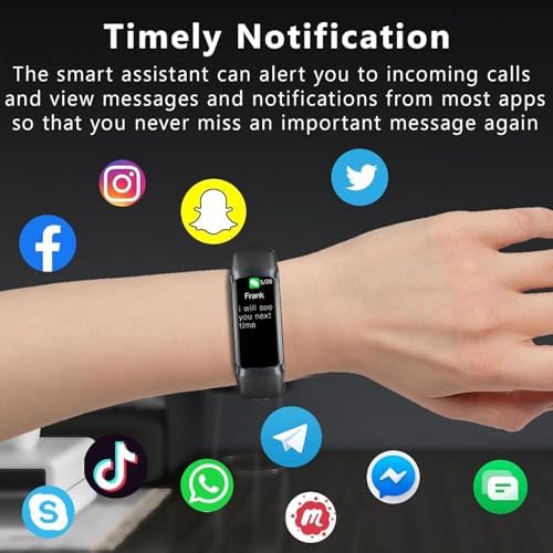 Fitness Tracker with 24/7 Heart Rate Sleep Blood Oxygen Monitor,IP68 Waterproof Smart Watch,1.10''AMOLED Touch Color Screen,Step Counter Health Activity Trackers for Women Men