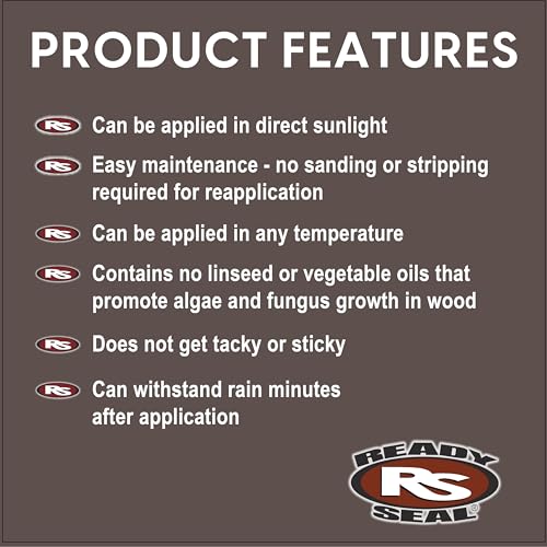 Ready Seal 112 Stain and Sealer, Natural Cedar, 1 gal, Can