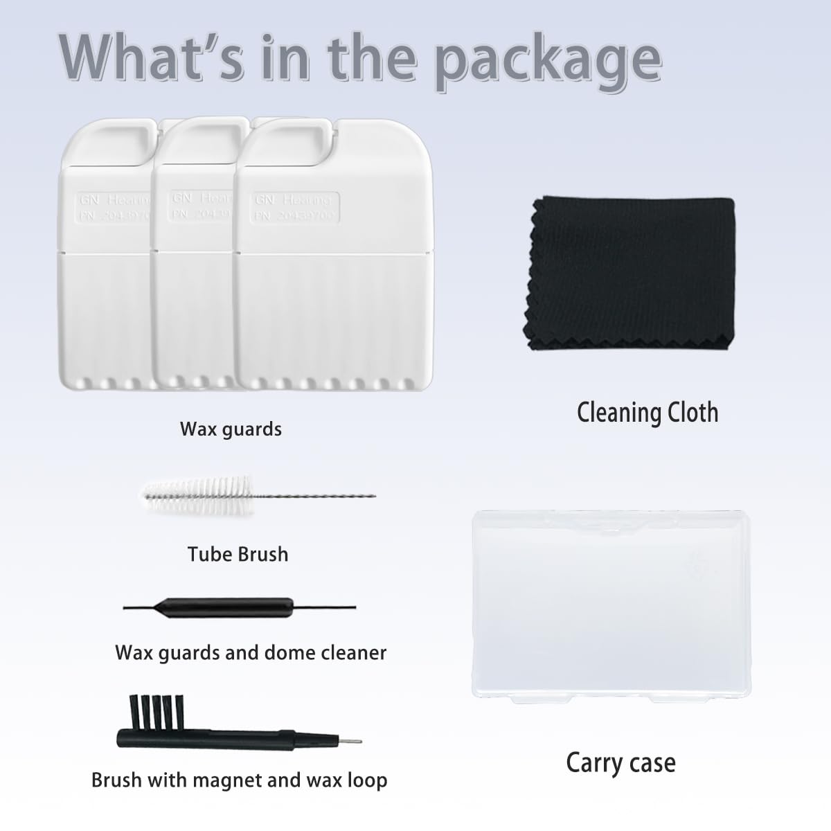 GN Cerustop Wax Guards PN 20439700 Filters for Resound/phonak/Unitron/Resound/Beltone/Widex Heaing Aids with Cleaning Brush Tools Kit and Carry Case-3packs