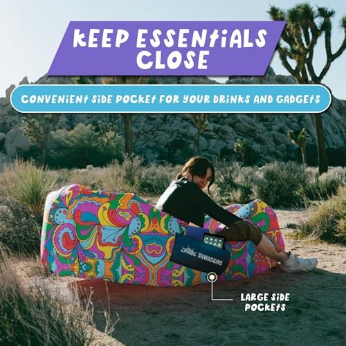 Chillbo Inflatable Couch – Cool Inflatable Chair. Upgrade Your Camping Accessories. Easy Setup is Perfect for Hiking Gear, Beach Chair and Music Festivals.