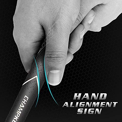 CHAMPKEY Premium Rubber Golf Grips 13 Pack | High Traction and Feedback Rubber Golf Club Grips | Choose Between 13 Grips with 15 Tapse and 13 Grips with All Kits