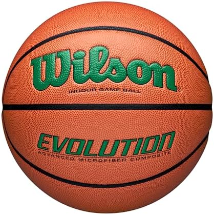 WILSON Evolution Indoor Game Basketballs - Size 5, Size 6 and Size 7