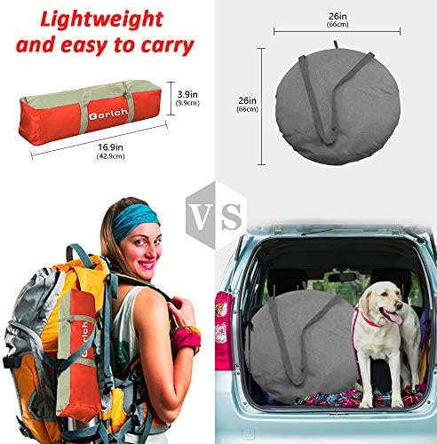 Gorich Beach Tent Sun Shelter for 3/4-5/6-7/8-10 Person with UPF 50+ UV Protection, Lightweight & Easy Setup Beach Shade Canopy, Portable Beach Shade Tent Beach Cabana