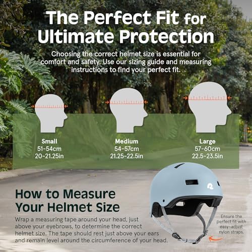 Retrospec Retrospec Dakota Bike Helmet - Skateboard Helmet Premium Protection Multi-Sport Bike, BMX, Skating, Scooter, and Skate Helmet