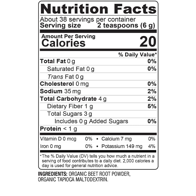 BareOrganics Beet Root, Superfood Powder, Dietary Supplement, 8 Oz