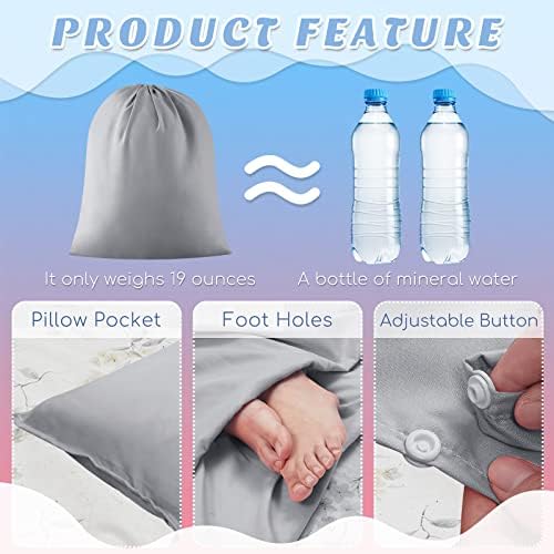Irenare Self Tan Sleep Sack Breathable Self Tanning Sheet Protector for Bed Travel Sleeping Bag Camping and Sheet Liner for Outdoor Travel Hiking
