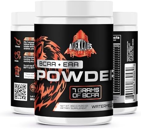 EAA + BCAA Powder | Muscle Recovery & Lean Muscle Growth | 9 Essential Amino Acids for Intra Workout or Post Workout Recovery | 12g EAAs Per Serving | Watermelon 25 Servings