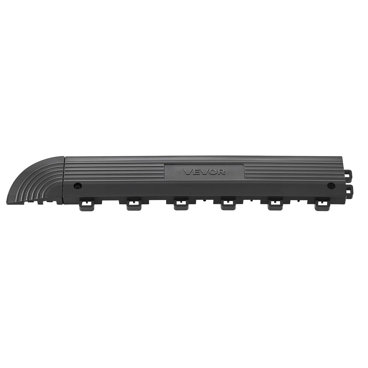 VEVOR Transition Edge Kit, 11-Piece, Durable PP Interlocking Modular Garage Floor Edging, Easy Installation, Only Compatible with VEVOR Drainage Mats, Black,Female