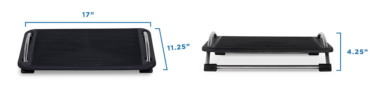 Mount-It! Tilting Footrest Under Desk | Ergonomic Office Foot Rest Adjustable | Computer Desk Foot Support | Large Platform Elevated Office Footrest