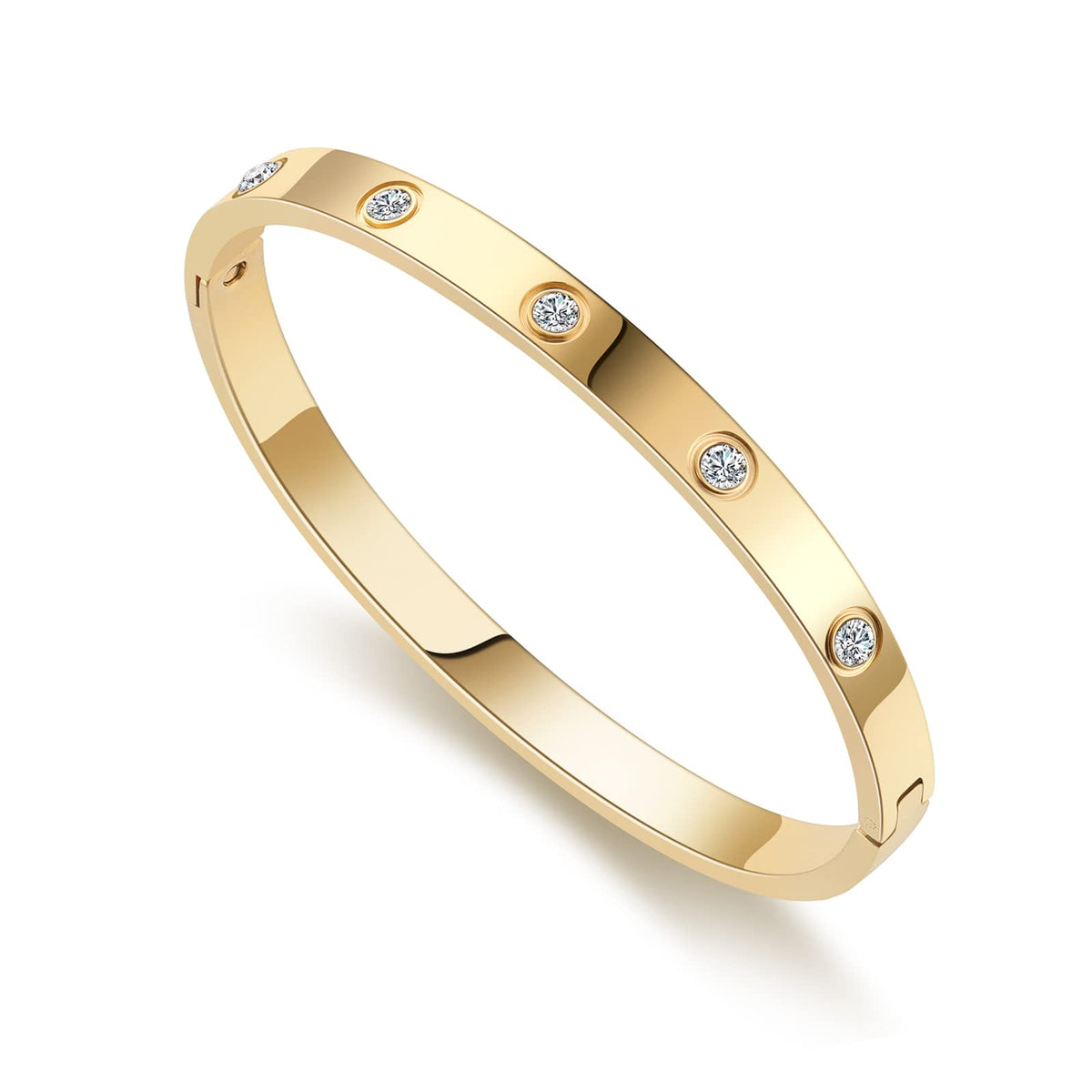 RIMRIVA Gold Bracelets for Women Trendy Love Bangle Bracelet Jewelry