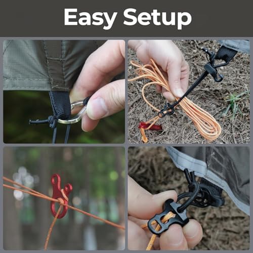 onewind 12×10 ft Hammock Tarp, Ultralight Tarp Silnylon Hammock Rain Fly Lightweight Waterproof Camping Tent Tarp with Doors, Easy to Setup with Stuff Sack, Tent Stakes, OD Green