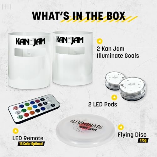 Kan Jam Disc Toss Game - American Made Outdoor Game for The Backyard, Beach, Park, Tailgates - Original, Illuminate, Pro, Travel Edition, and Carry Bag Only