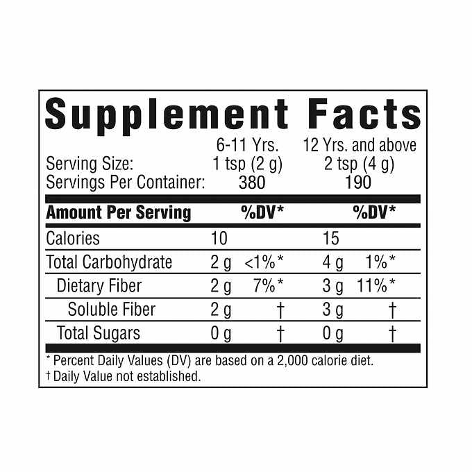 Benefiber Fiber Supplement Powder 190 Servings - Sugar Free- Grit Free 722 grams (25.5 oz.)