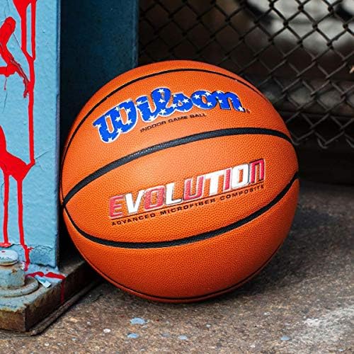 WILSON Evolution Indoor Game Basketballs - Size 5, Size 6 and Size 7