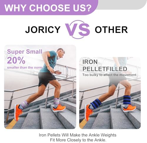 Ankle Weights A Pair of 1/2/3/4/6/8/10/12/20 LBS Wrist Leg Arm Weights for Women Men kids child with Adjustable Straps, Strength weighted for Physical Therapy Running Walking Fitness Gym Workout